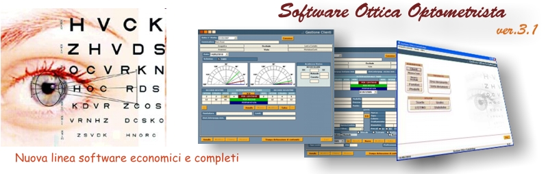 software negozio ottica ottico optometrista ottici